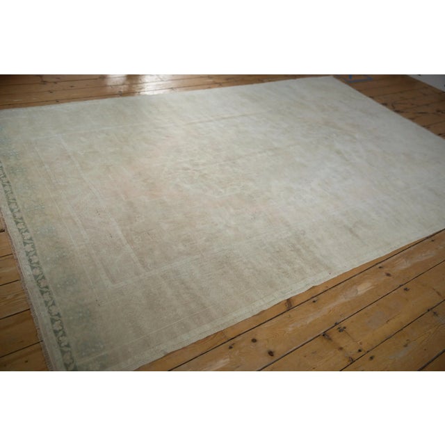 Vintage Distressed Oushak Rug - 6'1" X 9'7" For Sale - Image 9 of 11