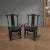This 20 century high yoke back armchair has a back splat with nicely carved Buddhism symbols of peace and protruding crest...