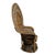 Vintage Grand Tea Stain Wicker Boho Peacock Chair For Sale - Image 4 of 7