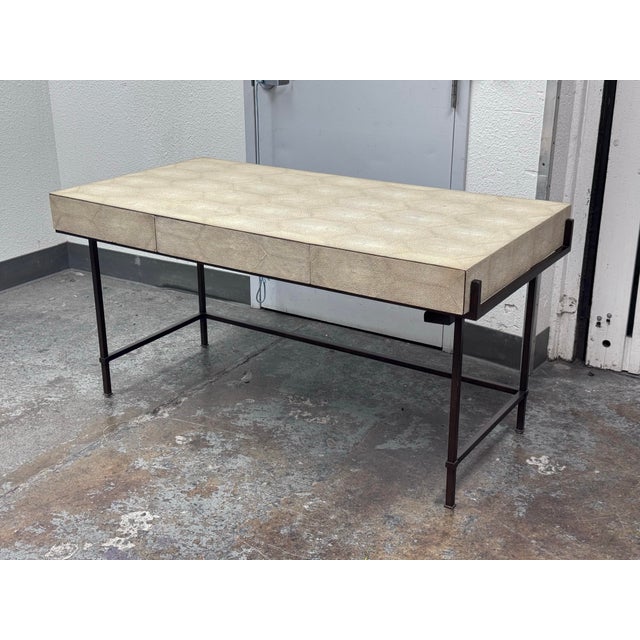 Lillian August for Hickory White Simone Shagreen Desk For Sale In San Francisco - Image 6 of 12