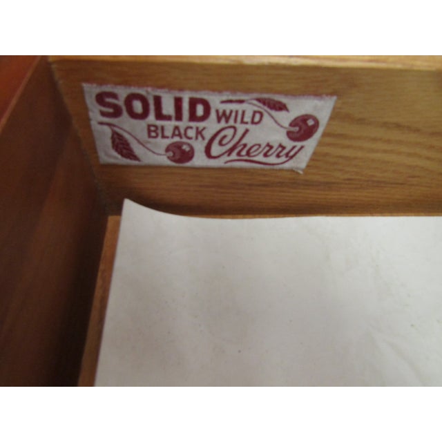 Henkel Harris Solid Cherry Dresser With Mirror For Sale - Image 10 of 15