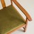 French Oak Armchair with Olive Green Velvet Upholstery, 1950s - 2 Available For Sale - Image 10 of 11