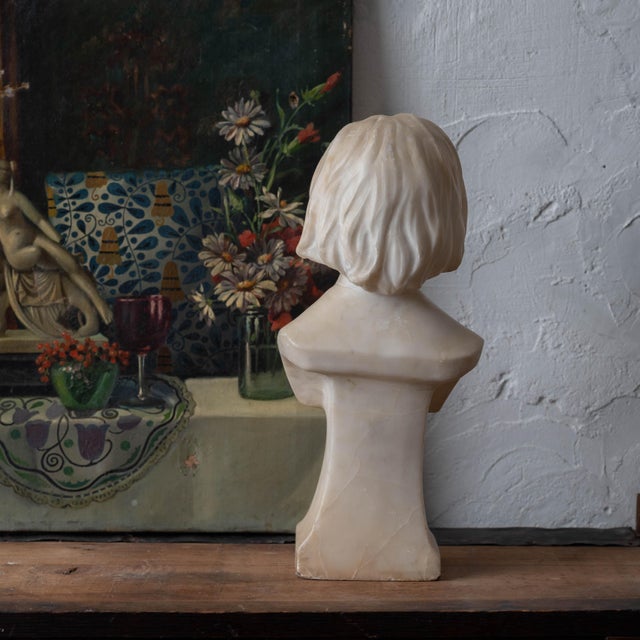 Franz Liszt Marble Bust, 19th Century For Sale - Image 12 of 13