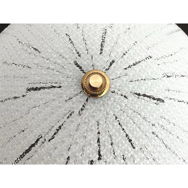 Modern Embossed Starburst Flush Light For Sale - Image 6 of 10