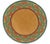 Elevate your tabletop with this exceptionally rare, striking set of eight (8) vintage service plates/chargers in the...