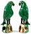 Pair #2 Chinese Export Porcelain Green Sancai Glazed Parrots For Sale In West Palm - Image 6 of 8