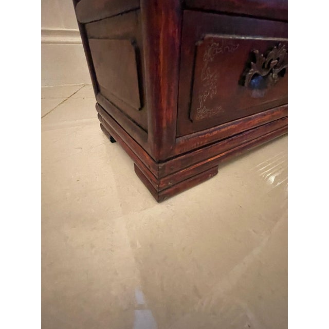 Chinese Hardwood Display Cabinet For Sale - Image 13 of 17