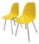 Modernica Case Study Fiberglass H-Base Side Chairs, Pair For Sale