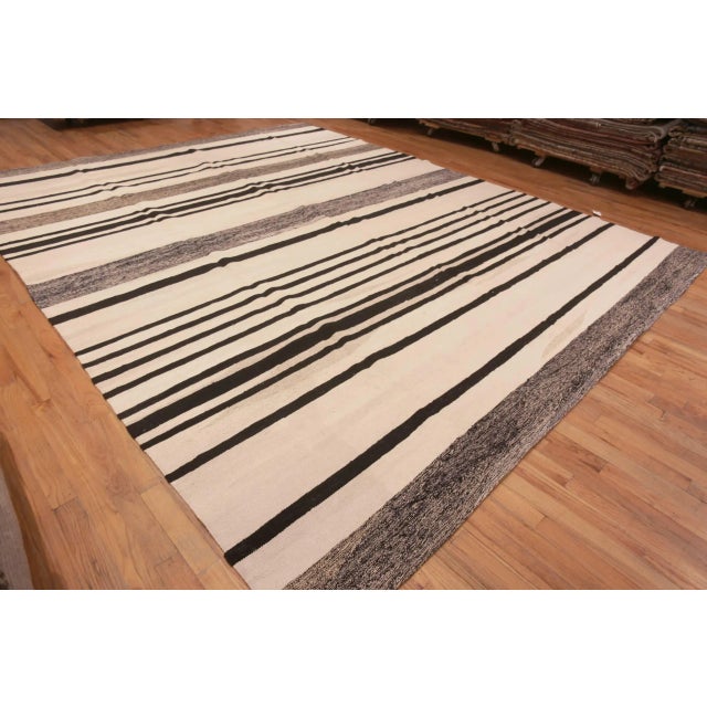 Textile Large Modern Kilim Rug For Sale - Image 7 of 7