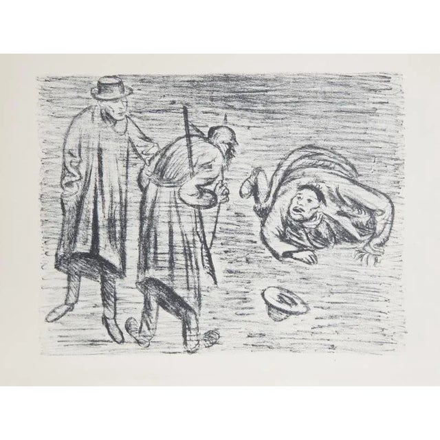 Drama Der Arme Vetter, Ernst Barlach Portfolio of 34 Lithographs in Bookshelf Folio For Sale In New York - Image 6 of 12