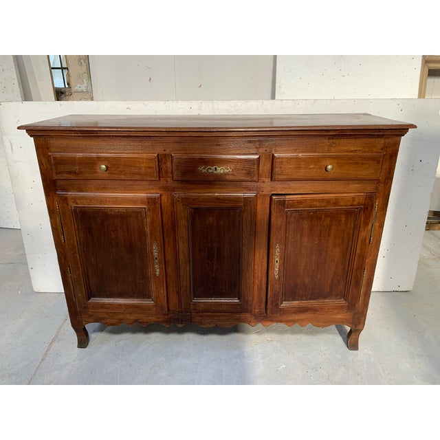 Louis XV Style Sideboard in Cherry Wood For Sale - Image 10 of 10