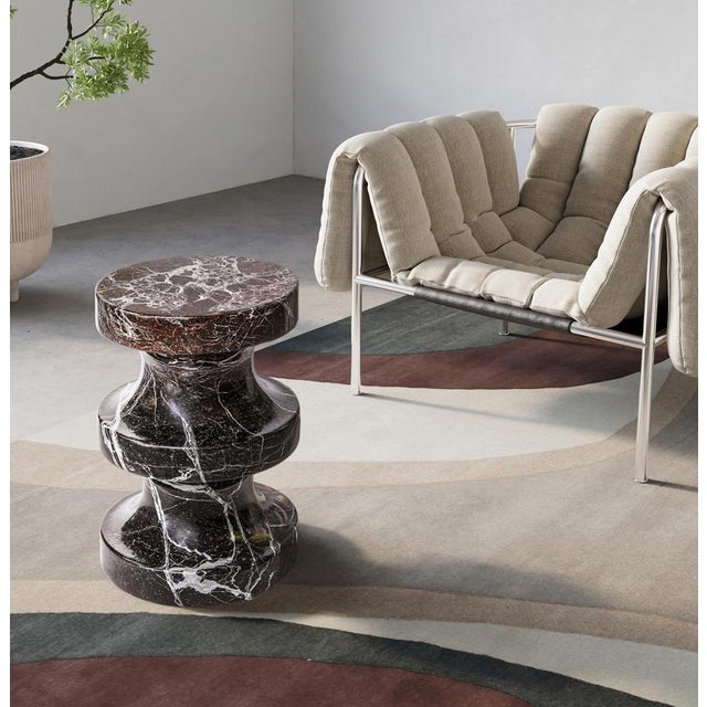 Black Spira Rosso Levanto Stool by Etamorph For Sale - Image 8 of 9