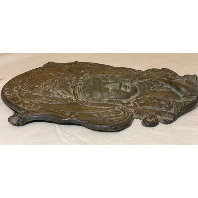 19th Century Antique 19th Century Southeast Asia Hindu Shiva God Bronze Wall Plaque Statue For Sale - Image 5 of 11