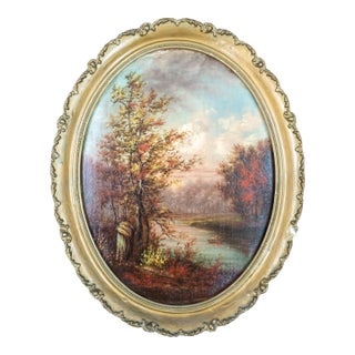 19th Century American Hudson River School Landscape in the Style of Jasper Francis Cropsey For Sale