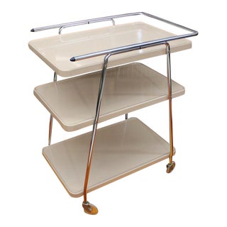 Mid Century Modern Cosco Hamilton tea cart bar cart For Sale