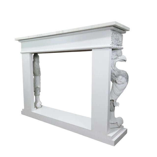 1980s Hollywood Regency Style Carved Wooden Mantel/Entrance Table (Silver-Plated Finish) For Sale - Image 15 of 16