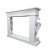 1980s Hollywood Regency Style Carved Wooden Mantel/Entrance Table (Silver-Plated Finish) For Sale - Image 15 of 16