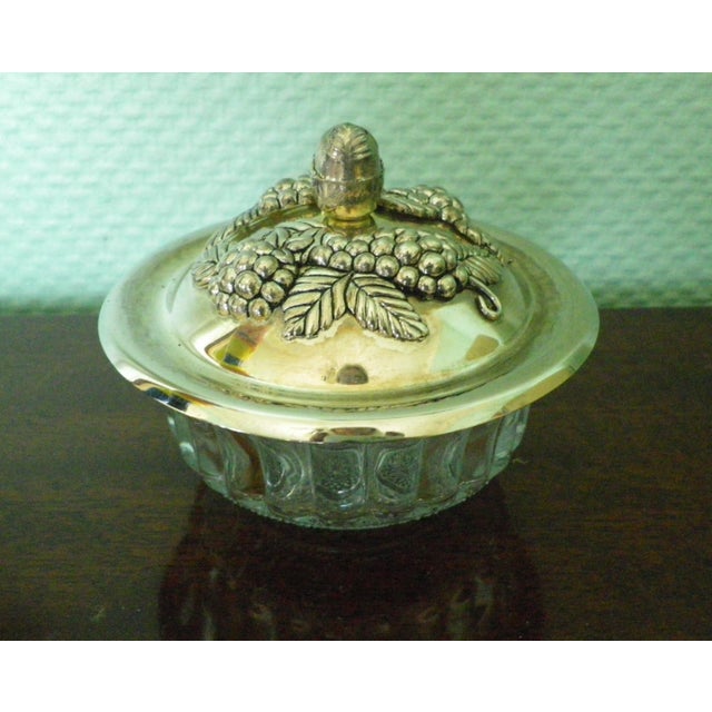 Jam/Honey Set in Glass and Treated Metal, 1970s, Set of 7 For Sale - Image 10 of 15