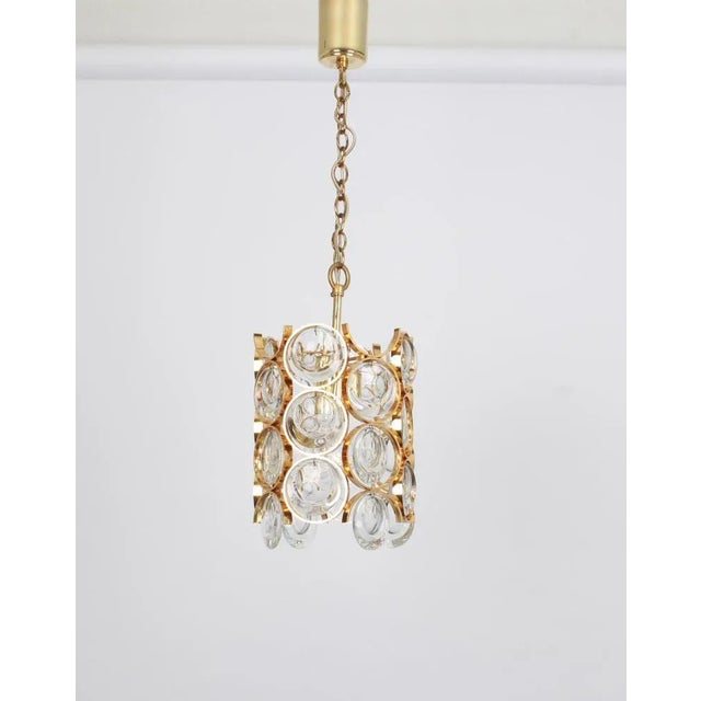 Petite German Gilded Brass Pendants by Sciolari for Palwa, 1970s, Set of 2 For Sale - Image 12 of 14