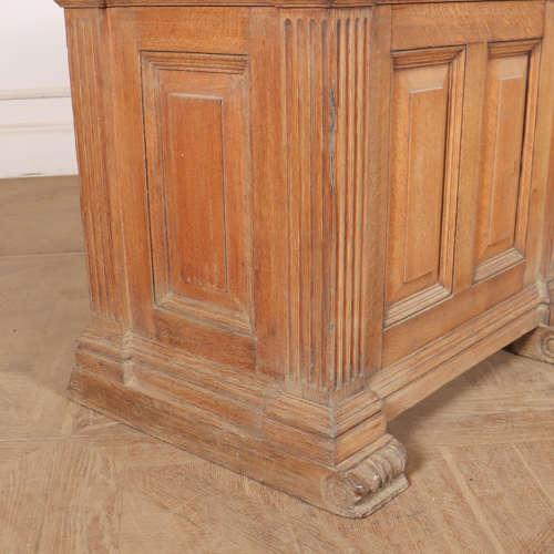 Scottish Architectural Oak Console For Sale - Image 4 of 13