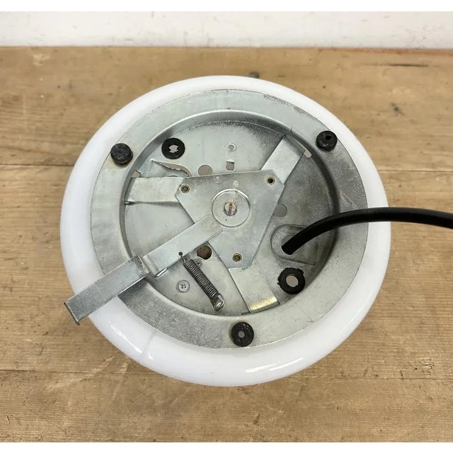 White Vintage Emergency Wall Light, 1960s For Sale - Image 8 of 13