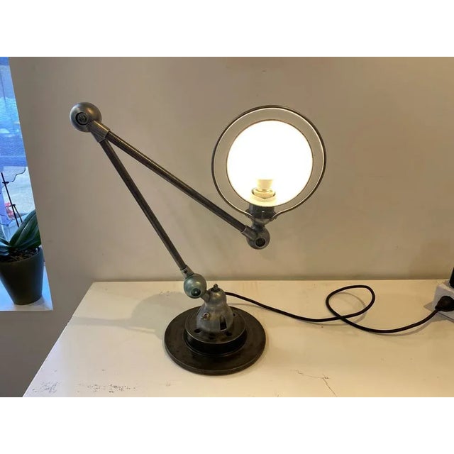 Gray Industrial Graphite Desk Lamp by Jean-Louis Domecq for Jieldé For Sale - Image 8 of 10
