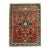 Zabihi Collection Traditional Full Pile Mat Size Antique Sarouk Ferehan Rug - 1'10" x 2'7" For Sale