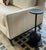Jasper Steel Drinks Table With Sculptural Spherical Base For Sale - Image 4 of 4