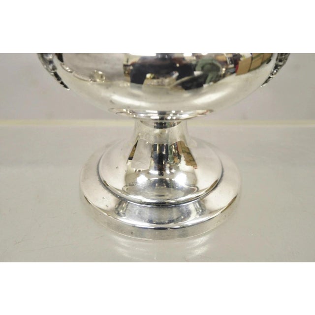 Late 20th Century All State World Series Challenge 82 Baseball Silver Plated Trophy Cup Ice Bucket For Sale - Image 9 of 11