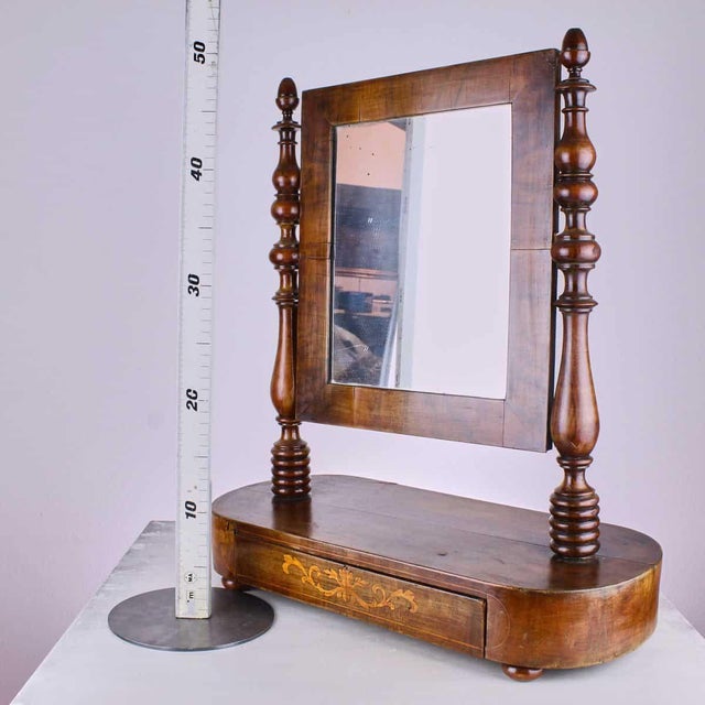 Carlo X Threaded Table Mirror For Sale - Image 6 of 7
