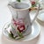 Traditional 1950s Hand-Painted Porcelain Demitasse Cups & Saucers With Creamer- 10 Pieces For Sale - Image 3 of 10