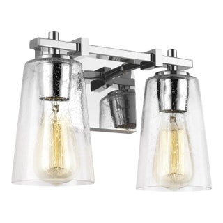Sean Lavin by Visual Comfort Studio Mercer 2-Light Vanity, Chrome For Sale