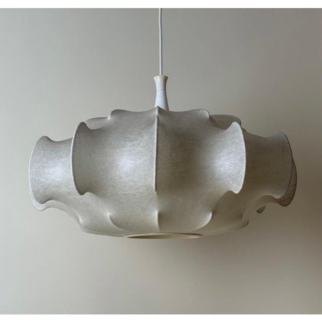 Metal Italian Cocoon Lamp by Castiglioni for Flos, 1960s For Sale - Image 7 of 17