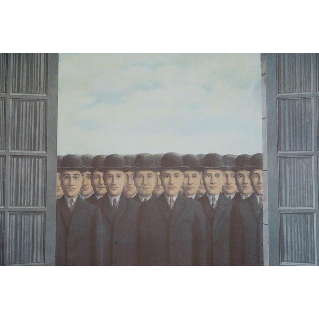 Modern Hommes Aux Chapeaux Poster after René Magritte For Sale - Image 3 of 7