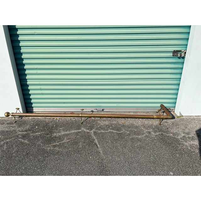 Vintage Brass Foot Rail Chairish