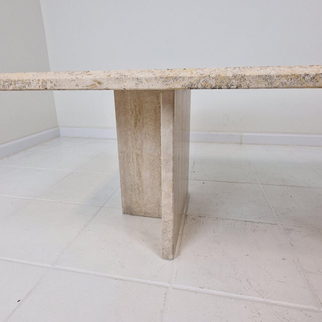 Rectangle Travertine Coffee Table, 1980s For Sale - Image 14 of 17
