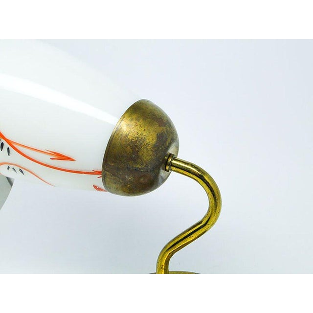 Glass Wall Lamp, Poland, 1950s For Sale - Image 4 of 11