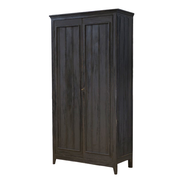 Vintage Patinated Wardrobe, 1950s For Sale