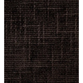 The House of Scalamandré Rivoli Chenille Fabric, Deep Brown For Sale