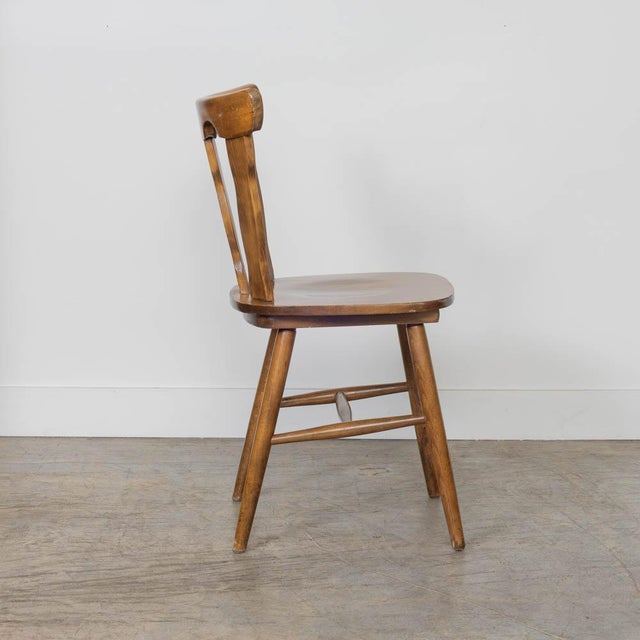 Wood 1950s French Wood Brutalist Chair For Sale - Image 7 of 12