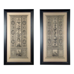 Pair of Engravings From "Logge Di Rafaele Nel Vaticano", Giovanni Battista Valpato, Italy Circa 1790