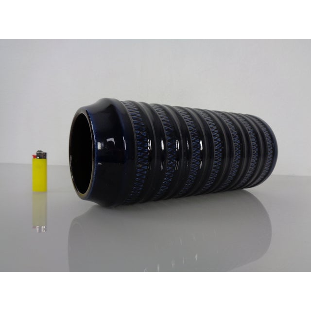 Dark Blue E4-30 Ceramic Vase from Carstens Tönnieshof, Germany, 1960s For Sale - Image 10 of 16