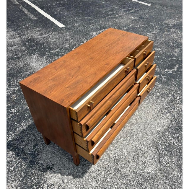Fully-Refinished Mid Century Edward Wormley for Dunbar Dresser For Sale - Image 10 of 16