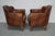 Vintage Dutch Cognac Colored Leather Club Chairs, 1970s, Set of 2 For Sale - Image 13 of 18