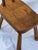 1980s 1980s Cottagecore Oak Stool Highback Artisan Crafted Country Oak For Sale - Image 5 of 10