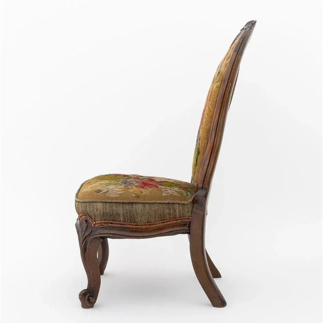 Green Victorian Rosewood Nursing Chair For Sale - Image 8 of 9