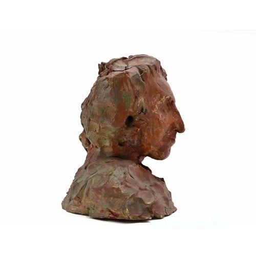 Sirio Pellegrini, Portrait Sculpture, 1960s, Terracotta For Sale - Image 4 of 5
