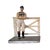 A charming pair of vintage equestrian/jockey bookends. Each features a cast metal bookend depicting a jockey leaning on a...