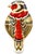 1990s 1994 Royal Crown Derby Imari Pheasant Bird Bone China Paperweight With Gold Stopper For Sale - Image 5 of 5