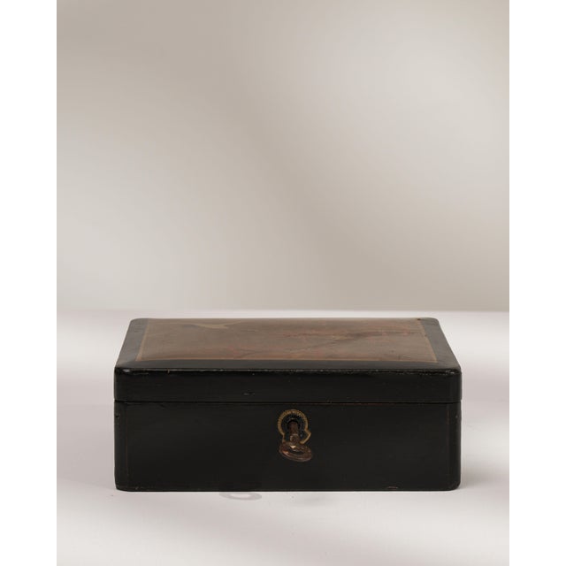 Early 20th Century China Black Lacquer Box For Sale - Image 14 of 18